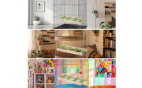 Textured Hanging Bird Ladder Natural Bird Ladder with Chains Long-Lasting Toy Sturdy for Small Birds, Parakeets, Budgies