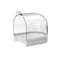 Easy to Clean External Bird Bath No Leak Bird Bathing Tub Allall-Purpose Pet Supply Multi-Use for Parrots, Small Birds
