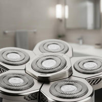 6-Head Rotary Hair Trimmer Washable Electric Accessory Waterproof and Washable Use