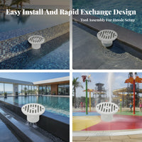 Slotted Grille Pool Inlet Fitting Compact Pool Outlet Fitting Circular Tight Seal