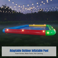 Large Inflatable Pool, Outdoor Foam Party Pond, Kids Fishing, Thickened Design