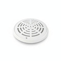 White Main Drain Cover Plastic Domed Grille Cover Concentric Slots