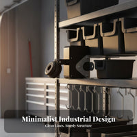 Retractable Steel Wire Rope Box Automatic-Retracting Steel Wire Rope Holder Sturdy-Duty Tool Retractor Secure Mounting