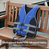 Flotation Vest Lightweight Grown-up Flotation Vest Fishing Buoyancy Vest Fast-Release Buckles EPE Foam Filled for Grown-up S