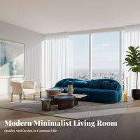 Tufted 3-Seater Sofa Italian Minimalist design Upholstered 3-Seater billowingLike Design Couch for Homeowners, Families, Living Room, Office, Bedroom