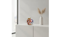 Apple Ornament Graffiti Apple Sculpture Fruit Figurine Multicolor Fruit Sculpture Glossy for Art Lovers, Living Room, Entryway