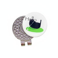 Zinc Alloy Golf Hat Clip Marker Strong Magnetic Pieceic Piece Ic Fastener Attractive Golf Ball Marker Creative Pattern for Golfers, Adults