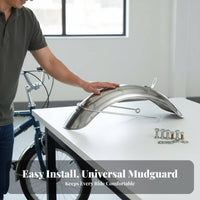 Tricycle Front Mudguard Waterproof Front Wheel Spray Guard Stainless Steel Wheel Guard Thickened Mobility Scooter Mud Guard