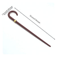 Decorative Dollhouse Cane Retro Miniature Cane Slender Dollhouse Walking Stick Alloy for Collectors