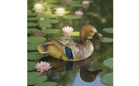 Duck Ornament with Feather Texture Decorative Mallard Duck Figure Decoy Charming Figure Statue for Courtyard