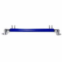 Chrome-Finished Double Bass Drum Pedal Connecting Rod Adjustable Double Kick Drum Pedal Connector Rod Clamp-Style Hardware Compatible for Drummers, Percussionists, Stage Rigs