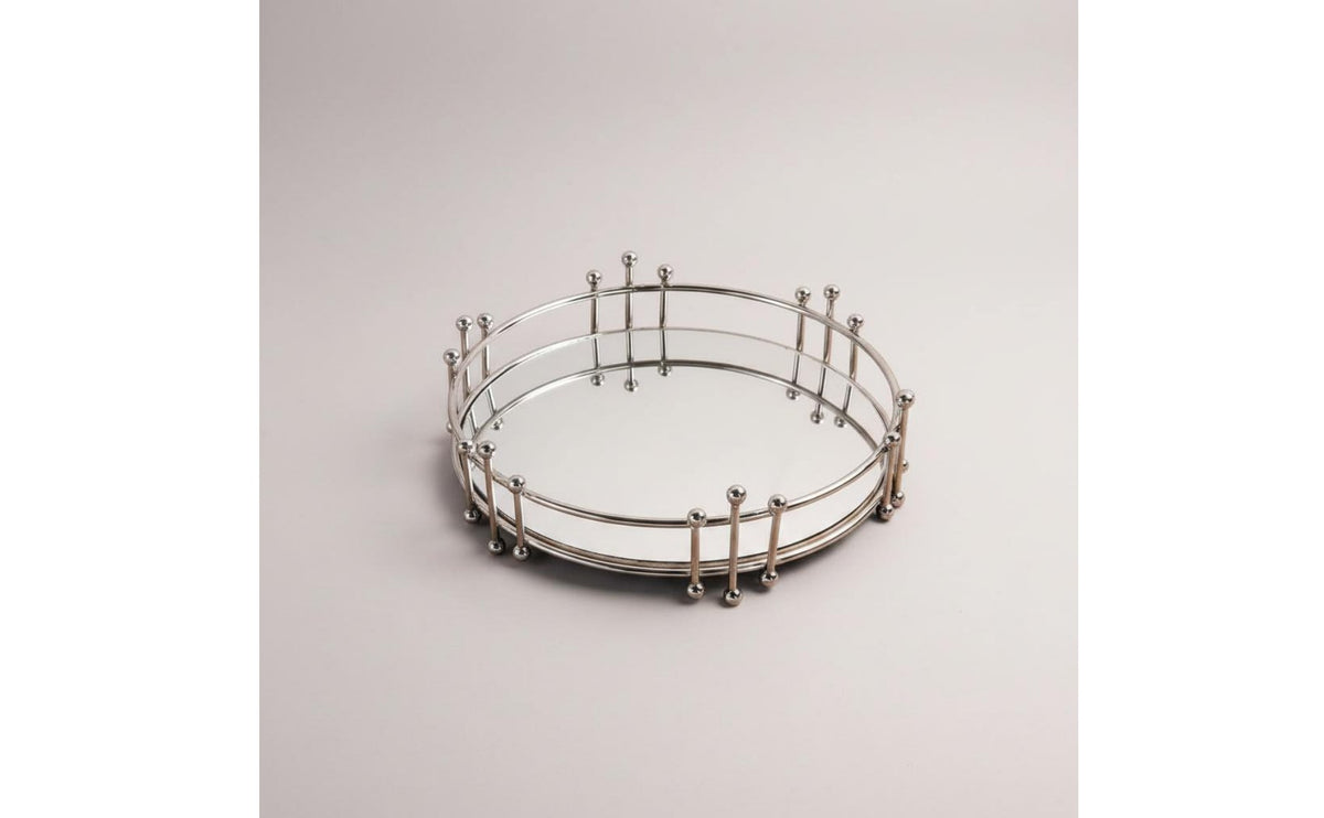 Metal Mirrored Tray Iron Art Home Decor Modern Minimalist for Bathroom, Bedroom