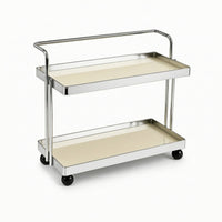 Two-Tier Storage Rack Space-Saving Countertop Rack with Trays Open Tabletop Organizer for Vanity