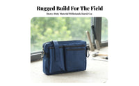 Compact Utility Pouch Waist Tool Bag Rectangular Tool Waist Bag Zippered Multiple Pockets for Work Place
