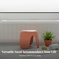 CumulusShaped Stool Modern Design Household Furniture Rounded Edges for Bathroom