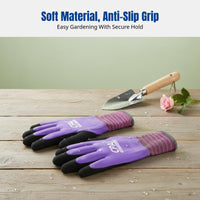 Women's Gardening Gloves, Anti-Puncture, Waterproof, Silicone, Suitable for Flower Planting, Weeding, Floral Protection