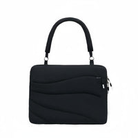 Cloud Design Puffer Computer Bag Lightweight Quilted Laptop Tote for Commute, Office