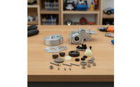 Gearbox Assembly with Gears Complete RC Car Gearbox RC Car Upgrade Kit Precision Hardware Smooth for Builders, Drivetrain Tuning