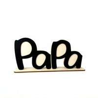 Freestanding Desktop Photo Frame Cutout Wooden Photo Frame Stylish Decor Sturdy for Family, Shelf