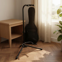 Universal Fit Vertical Guitar Stand Padded Protection Triangular Guitar Stand Adjustable Height for Guitarists, Musicians, Home, Studio, Stage