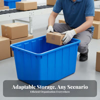 Rolling Utility Tub With casters Mobile Storage Large Capacity Multipurpose for Logistics Staff