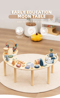 Montessori Wooden Busy Board for Toddlers