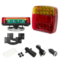 Multi-Function Tow Light Set Waterproof Rechargeable Truck Brake Lights Wireless Hauling Attachment Light Kit for Towing