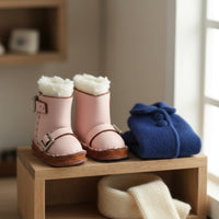 Blythe Doll Shoes Detailed Stitching Miniature Snow Boots for Hobbyists