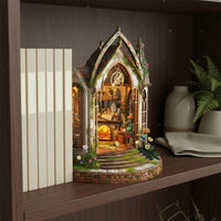 DIY Bookcase Vignette Kit Detailed Design 3D Bookcase Vignette Model DIY Miniature House for Bookshelf