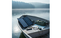 Quick Charge 3.0 40W Folding Solar Panel High Conversion Performance Foldable Solar Panel Built-in Stand Emergency Power Supply IP67 Waterproof for Hikers, Camping