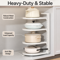 pot and pan organizer rack