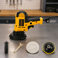 Yellow Variable Speed Corded Electric Car Polisher for Detailing & Home Garage