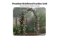 Metal Garden Archway Sturdy-Duty Climbing Plant Support Frame Metal Climbing Plant Support Weatherproof Wall Arch Trellis