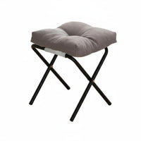 Soft padding Upholstered Footstool Ergonomic Support Padded Low Stool space-efficient Size Footrest Space-Saving for Office Workers, Homeowners, Under Desk, Study Room, Bedroom, Entryway