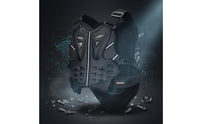 Breathable Motocross Shock Resistant Motocross Chest Protector Shockproof Motorcycle Protective Gear Vest Adjustable Straps for Terrain-Terrain