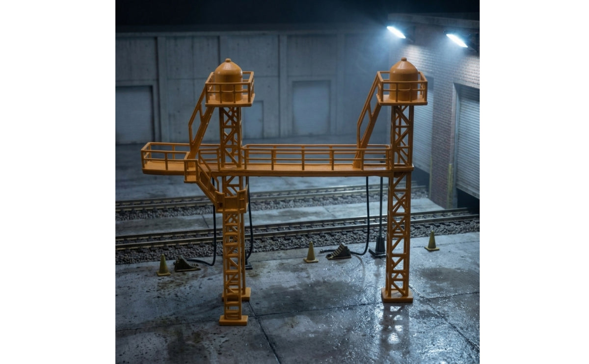 Industrial N Scale Fueling Platform Plastic Model Railway Fueling Platform Detailed Scenery Paintable for Collectors