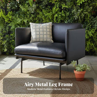 Italian-Inspired design Minimalist Suspended Armchair Sleek silhouette Lounge Chair Ergonomic Design Indoor Seating Easy Assembly for Professionals, Readers, Homeowners, Living Room, Bedroom, Balcony, literary corner