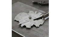 Metric and Imperial Measurements Metal Joining Inspection Ruler Engraved Markings Weld Inspection Ruler Portable for Engineers