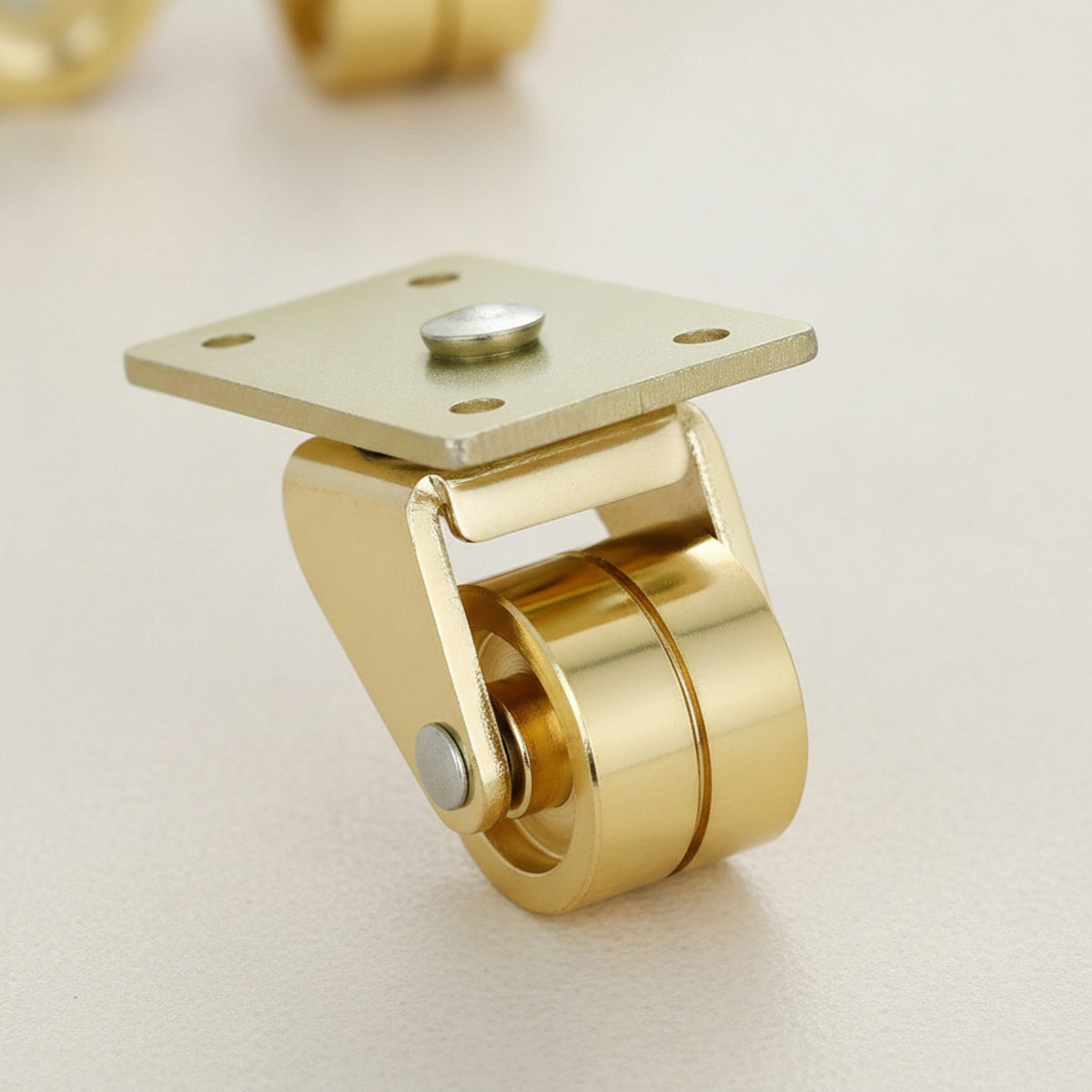 Upright Piano Caster Low-Profile Double Wheel Caster Set Swivel Hardware for Technicians