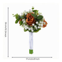 Artificial Bridal Bouquet Bridal Handheld Floral Arrangement Lightweight for Brides