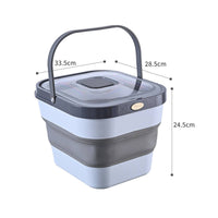 Moisture-Proof Collapsible Rice Container Space-Saving Design Airtight Rice Container Single-Press Access Lid