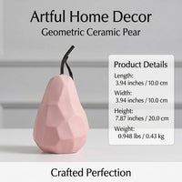 Handmade Ceramic Fruit Ornament for Living Room Decor with Glazed Finish, Decorative Figurine for Home Decoration and Women Gift
