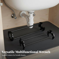 5 in 1 Faucet and Sink Wrench Easy Use Multifunctional Sink Wrench Basin Plumbing Tool Long-Lasting Lightweight for Plumbers