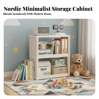Dustproof Enclosed Bookcase Large Capacity Bookshelf with Transparent Doors Space Saving Display Cabinet with Clear Doors Sturdy Construction for Students, Book Lovers, Dorm Room, Bedroom, Home Office, Hallway