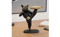 French Canine Statue Tray Multi-Functional Resin Dog Decorative Piece Desktop Organizer Modern Decor House Decoration Easy To