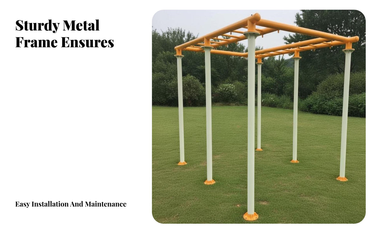 Swing Bridge Climbing Structure Multi-Functional Climbing Loop Team Play Ful Children Obstacle Course Playset for Children, Kindergarten, Backyard