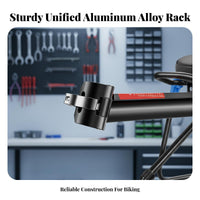 Easy Installation Quick Release Bike Rack High Load Capacity Rear Bike Rack Heavy Duty for Touring Cyclists, Commuters, Commuting