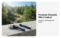 Single Speed Crankset Multiple Tooth Choices Mountain Bike Chain Gear Set Bike Chainwheel Colorfast Resistant Cycle Crank Pedal