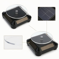 360-Degree Rotating Display Stand Countertop Solar Display Stand Compact Solar Turntable Motorized for Collectors