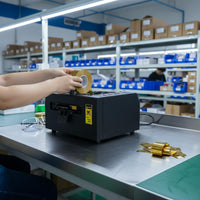 Metal Body Automatic Adhesive Tape Cutter Smart Sensing Desktop Tape Cutting Machine Even Feeding Office Supply Compact